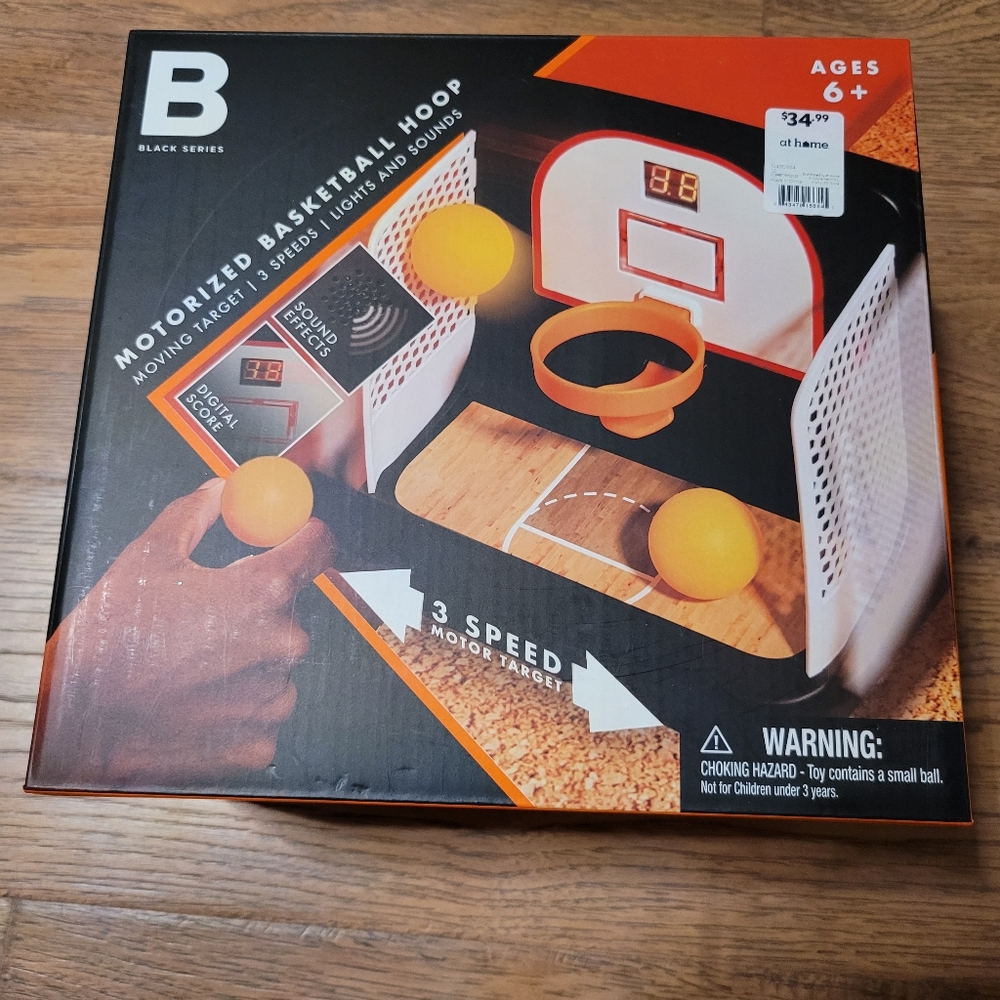 Motorized basketball hoop